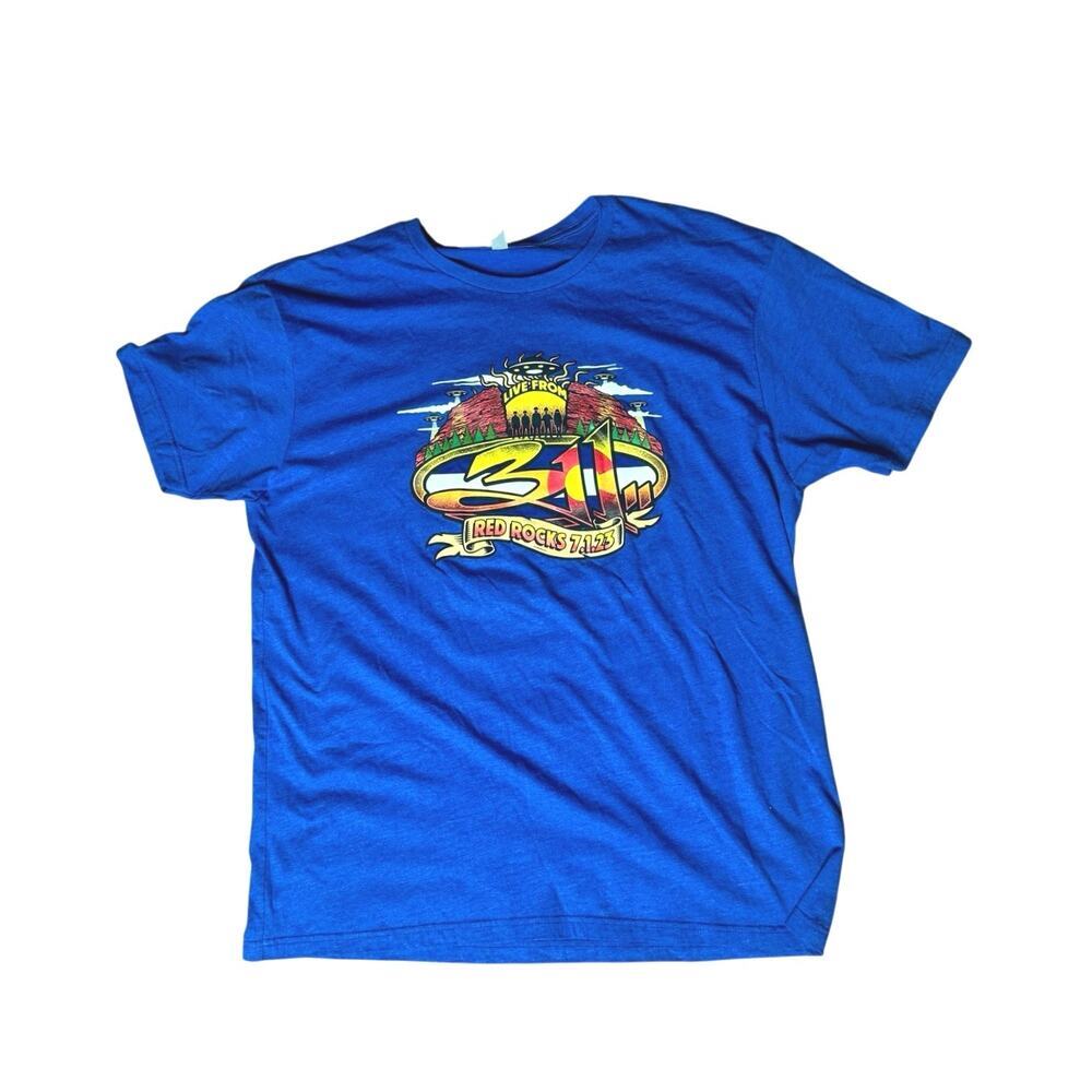 311 Live From Red Rocks 2023 Tour T-Shirt Morrison CO July 1st XXL Band Tee